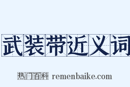 武装带近义词是什么意思的图片